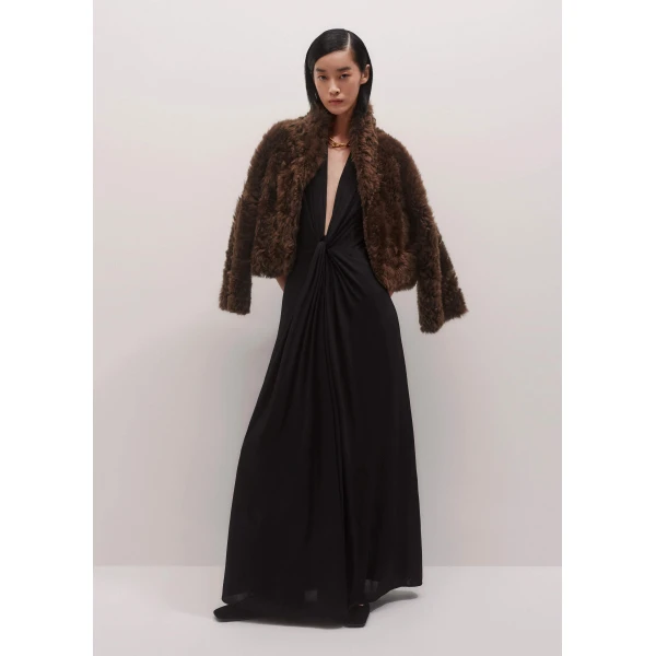 Me and Em Twist Front Maxi Dress – luxury British Black in Me and Em exclusively at Luxury Shoes 