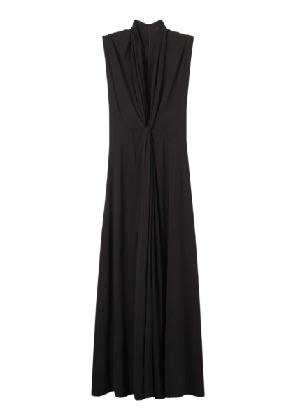 Me and Em Twist Front Maxi Dress – luxury British Black in Me and Em exclusively at Luxury Shoes 