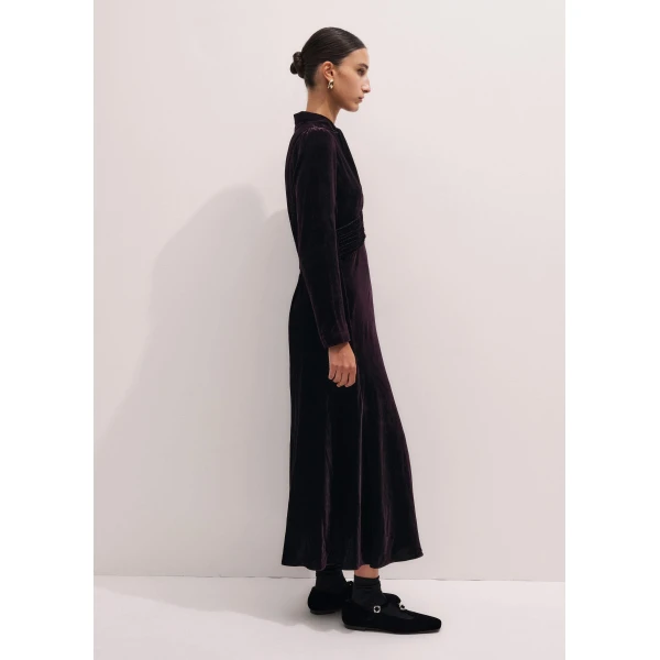 Me + Em Twist Neck Maxi Dress – luxury British Brown in Me and Em exclusively at Luxury Shoes 