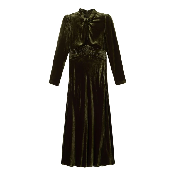 Me and Em Twist Neck Maxi Dress – luxury British Green in Me and Em exclusively at Luxury Shoes 