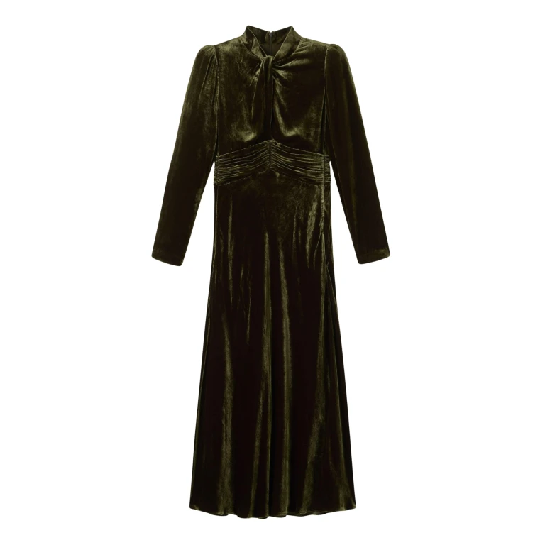 Me and Em Twist Neck Maxi Dress – luxury British Green in Me and Em exclusively at Luxury Shoes 