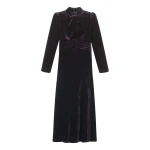 Me and Em Twist Neck Maxi Dress – luxury British Brown in Me and Em exclusively at Luxury Shoes 