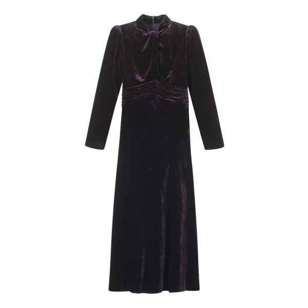 Me and Em Twist Neck Maxi Dress – luxury British Brown in Me and Em exclusively at Luxury Shoes 