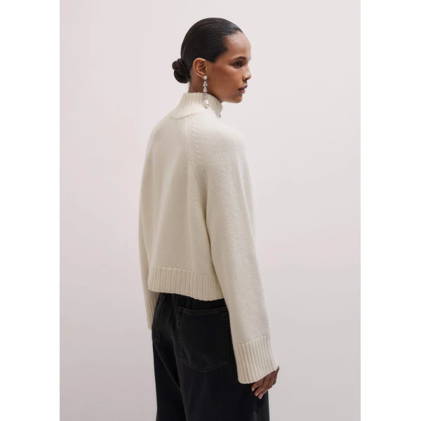 Me + Em Two-Way Zip Jacket – luxury British Ivory in Me and Em exclusively at Luxury Shoes 