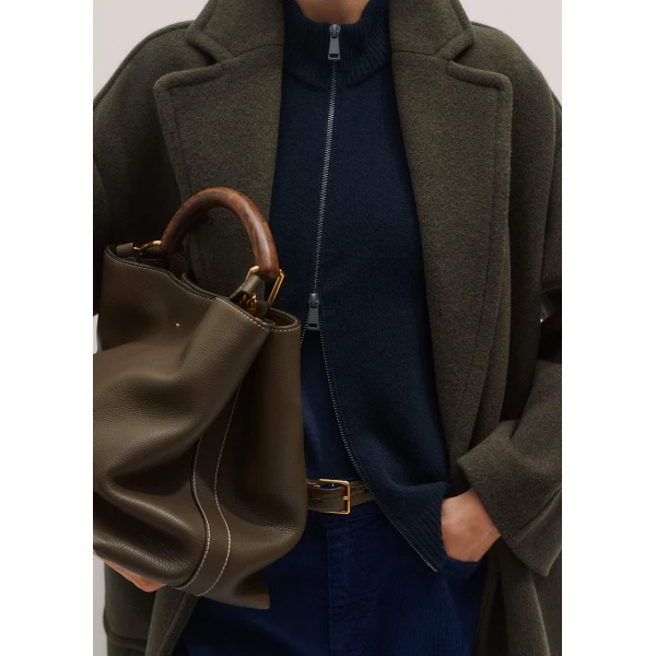 Me and Em Two-Way Zip Knit Vest – luxury British Blue in Me and Em exclusively at Luxury Shoes 