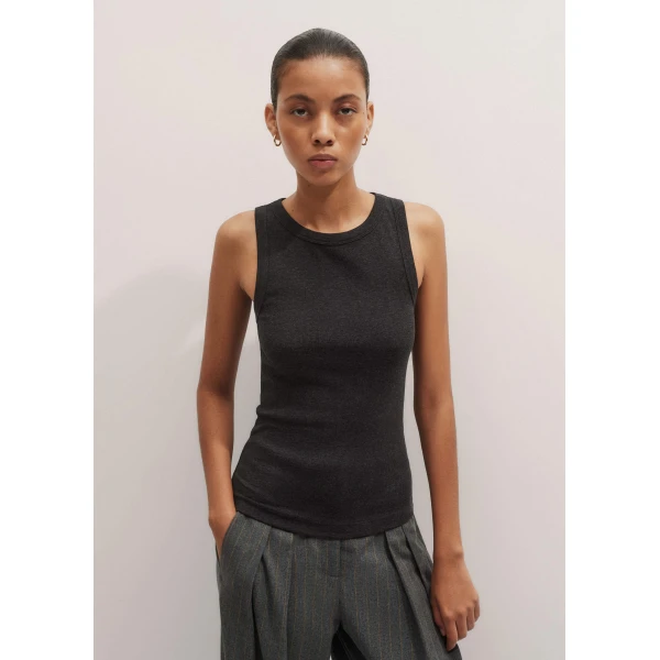 Me + Em Ultimate Crew Neck Tank – luxury British Gray in Me and Em exclusively at Luxury Shoes 
