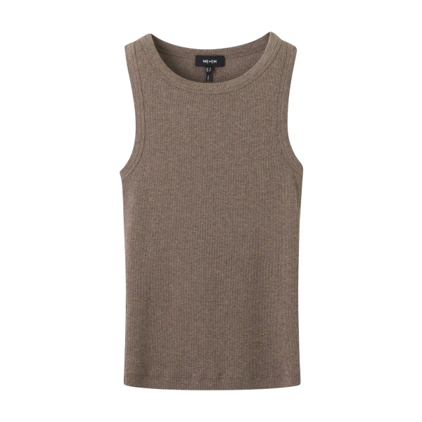 Me and Em Ultimate Crew Neck Tank – luxury British Brown in Me and Em exclusively at Luxury Shoes 