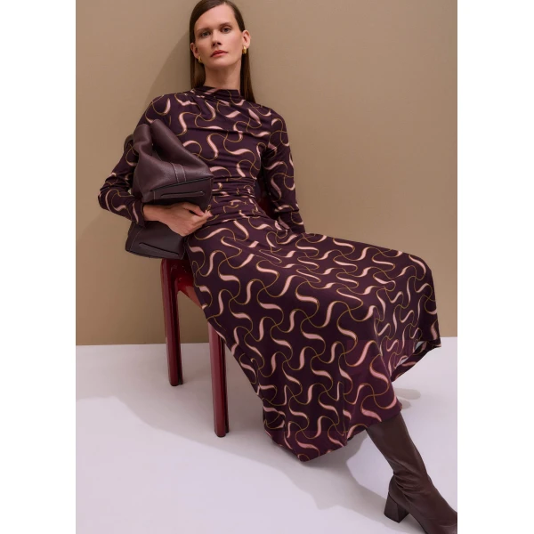 Me + Em Ultra-Fluid Maxi Dress – luxury British Red in Me and Em exclusively at Luxury Shoes 