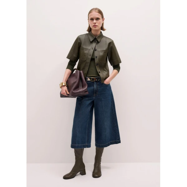 Me + Em Utility Shirt – luxury British Green in Me and Em exclusively at Luxury Shoes 