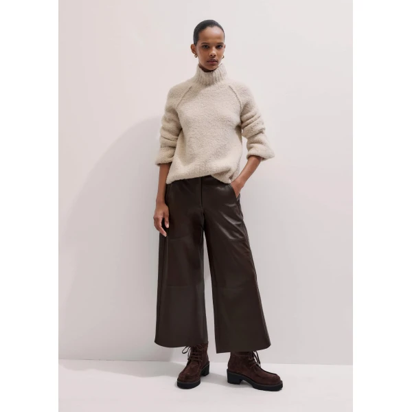 Me + Em Wide-Leg Culotte – luxury British Brown in Me and Em exclusively at Luxury Shoes 