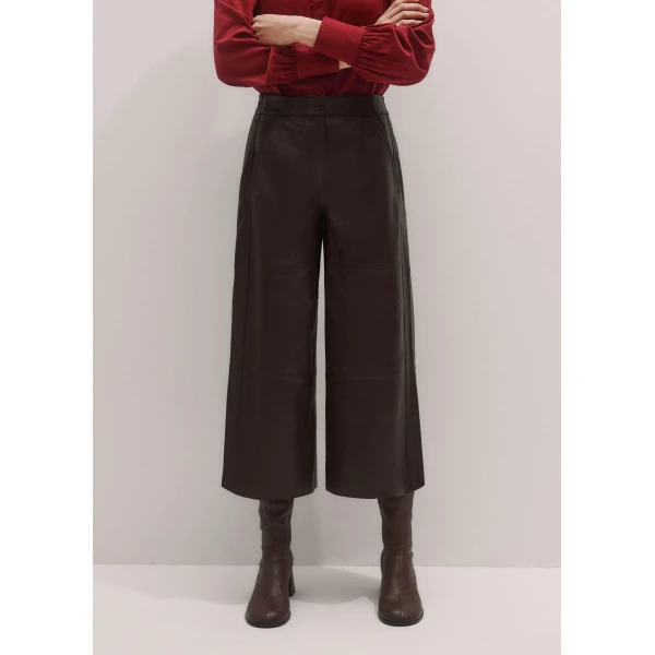 Me and Em Wide-Leg Culotte – luxury British Brown in Me and Em exclusively at Luxury Shoes 