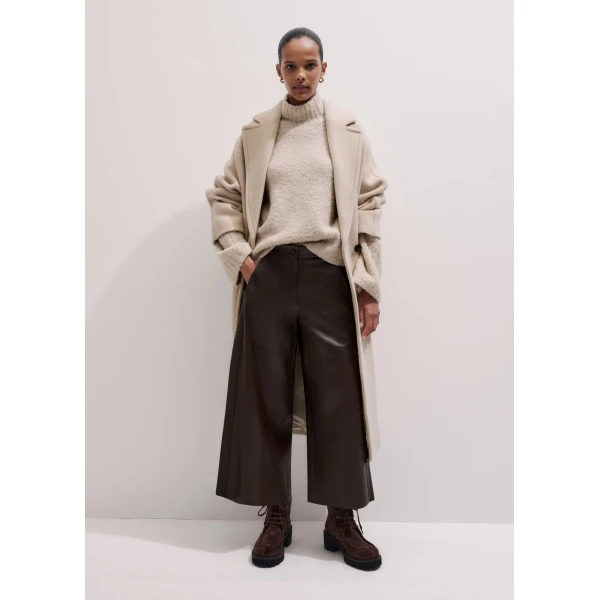 Me + Em Wide-Leg Culotte – luxury British Brown in Me and Em exclusively at Luxury Shoes 