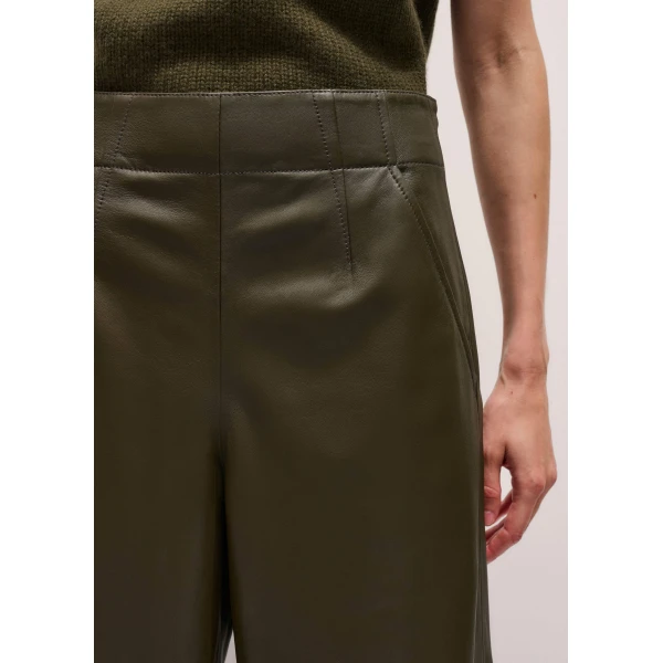 Me + Em Wide-Leg Pant – luxury British Green in Me and Em exclusively at Luxury Shoes 