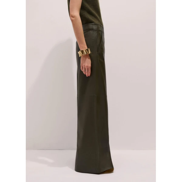 Me + Em Wide-Leg Pant – luxury British Green in Me and Em exclusively at Luxury Shoes 