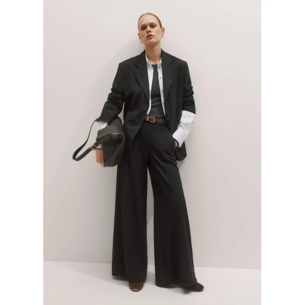 Me + Em Wide-Leg Trouser – luxury British Black in Me and Em exclusively at Luxury Shoes 