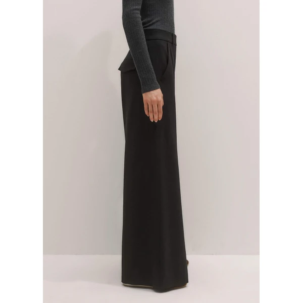 Me + Em Wide-Leg Trouser – luxury British Black in Me and Em exclusively at Luxury Shoes 