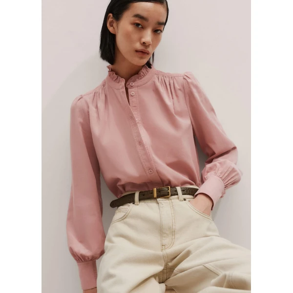 Me + Em Winter Blouse – luxury British Pink in Me and Em exclusively at Luxury Shoes 