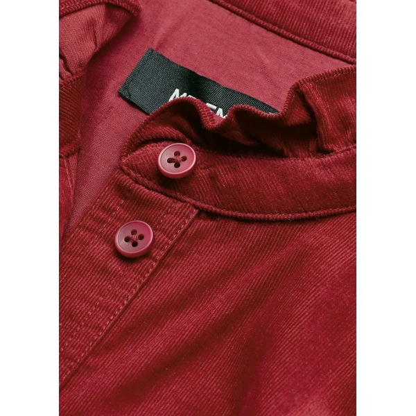 Me + Em Winter Blouse – luxury British Red in Me and Em exclusively at Luxury Shoes 