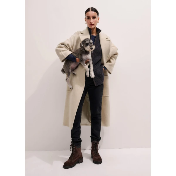 Me and Em Zip Sweater Vest – luxury British Brown in Me and Em exclusively at Luxury Shoes 