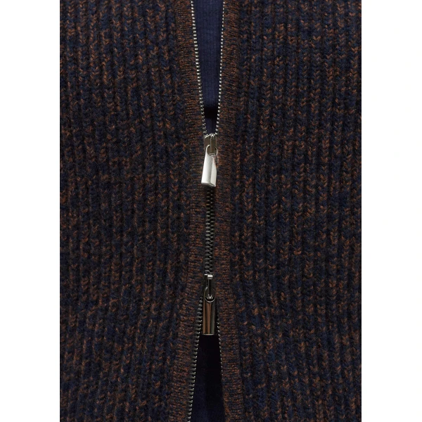 Me + Em Zip Sweater Vest – luxury British Brown in Me and Em exclusively at Luxury Shoes 