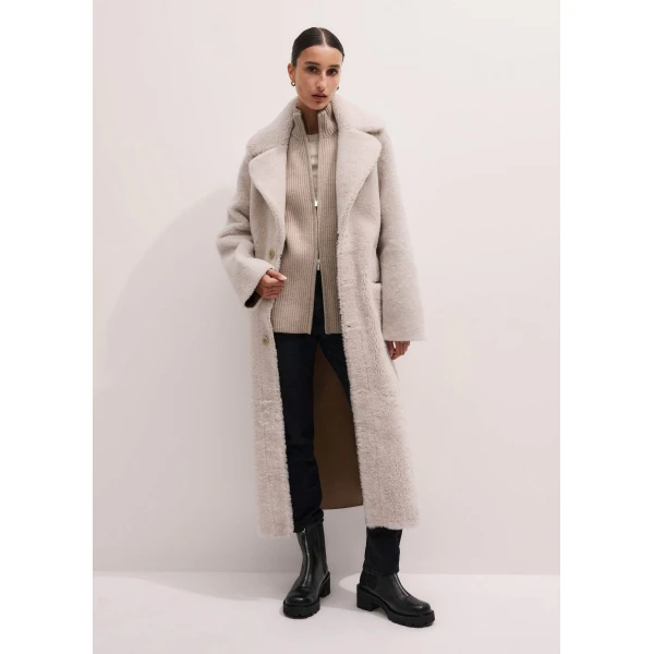 Me + Em Zip Sweater Vest – luxury British Beige in Me and Em exclusively at Luxury Shoes 