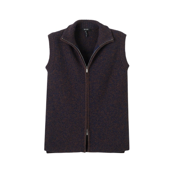 Me and Em Zip Sweater Vest – luxury British Brown in Me and Em exclusively at Luxury Shoes 