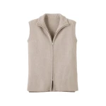 Me and Em Zip Sweater Vest – luxury British Beige in Me and Em exclusively at Luxury Shoes 