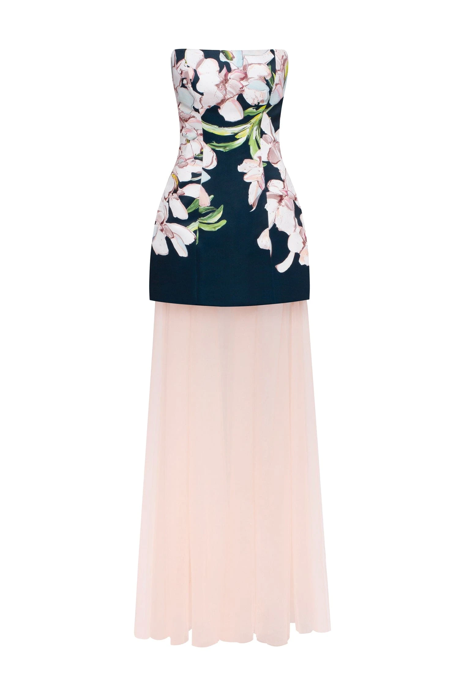 Milla 2-in-1 floral mini with a detachable light peach underskirt | Ready to Wear 2025 Collection Luxury Shoes Elevate your elegance in this Milla Dresses from the 2025 resort wear edit