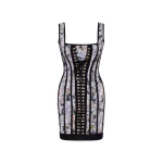 Milla Alluring floral mini dress with bold lace-up hook closure | Ready to Wear 2025 Collection Luxury Shoes Elevate your elegance in this Milla Dresses from the 2025 resort wear edit