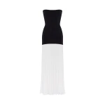 Milla Black&White dress with a pleated skirt Elevate your elegance in this Milla Dresses from the 2025 resort wear edit