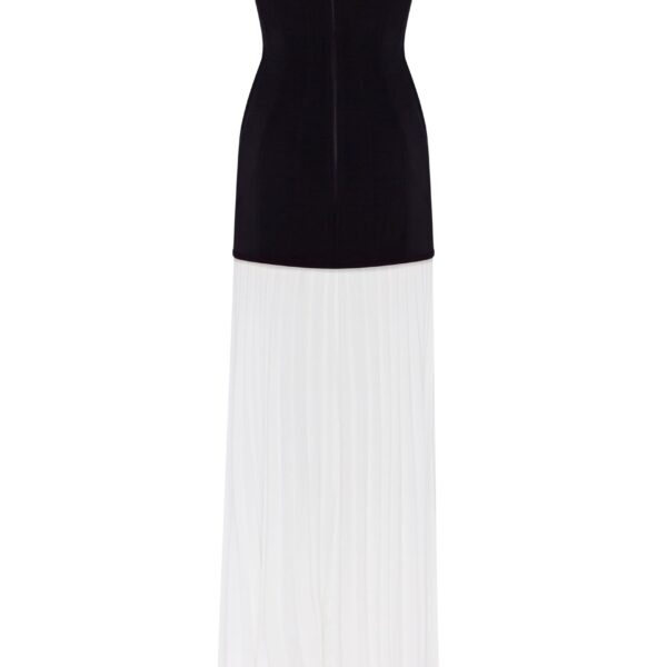 Milla Black&White dress with a pleated skirt, Parisienne, view 4