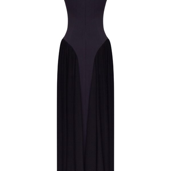 Milla Elegant mock neck maxi dress, Parisienne, view 4