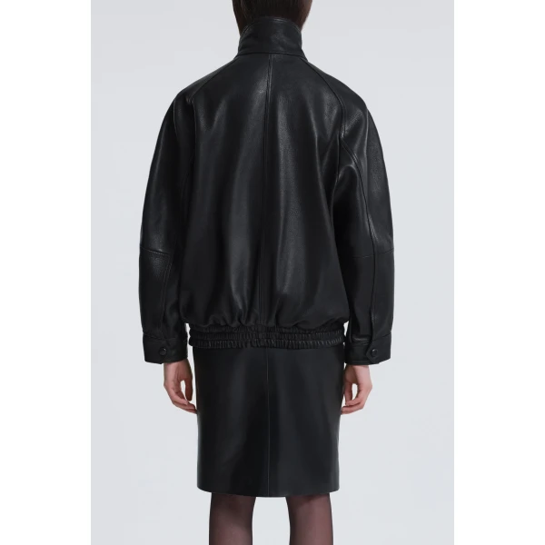 Nour Hammour Jackets Color | Ariste Fluid Leather Jacket luxury leather Jackets from Luxury Shoes 