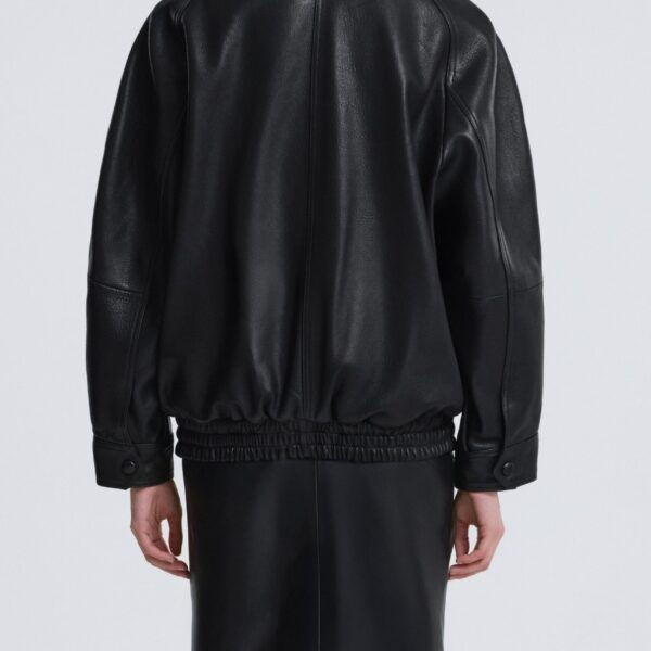 Nour Hammour Ariste Fluid Leather Jacket, view 5