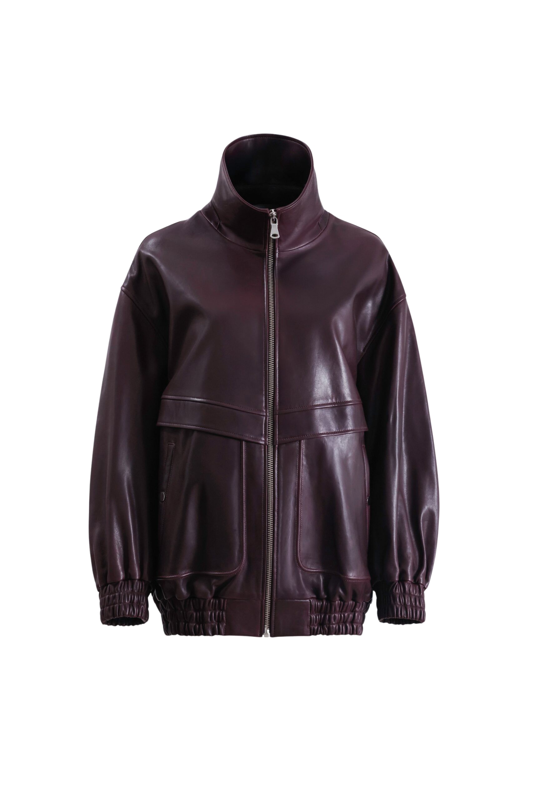 Nour Hammour Beck Leather Bomber Jacket