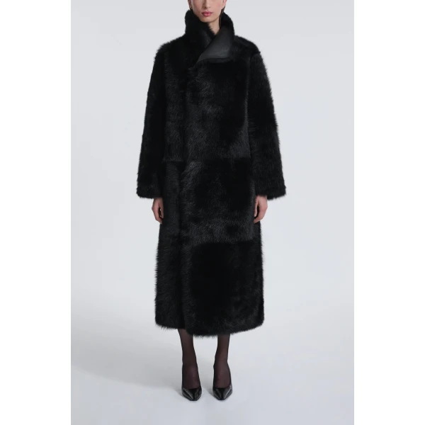 Nour Hammour Coats Color | Birthday Coat Toscana Extra Warm Shearling Coat luxury leather Coats from Luxury Shoes 