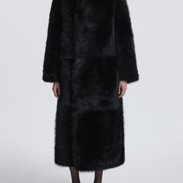 Nour Hammour Birthday Coat Toscana Extra Warm Shearling Coat, view 2