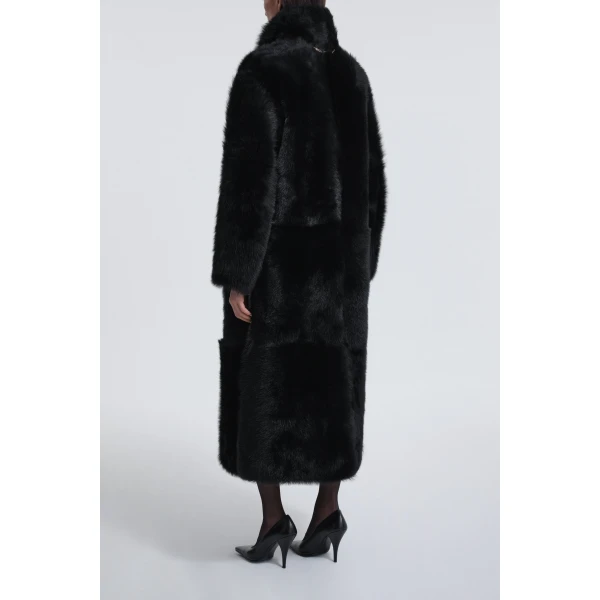 Nour Hammour Coats Color | Birthday Coat Toscana Extra Warm Shearling Coat luxury leather Coats from Luxury Shoes 