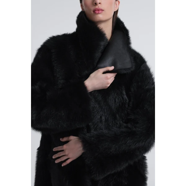 Nour Hammour Coats Color | Birthday Coat Toscana Extra Warm Shearling Coat luxury leather Coats from Luxury Shoes 