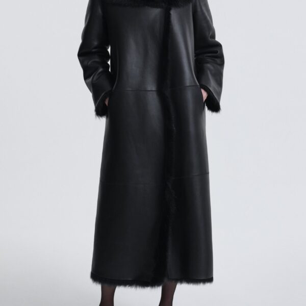 Nour Hammour Birthday Coat Toscana Extra Warm Shearling Coat, view 5