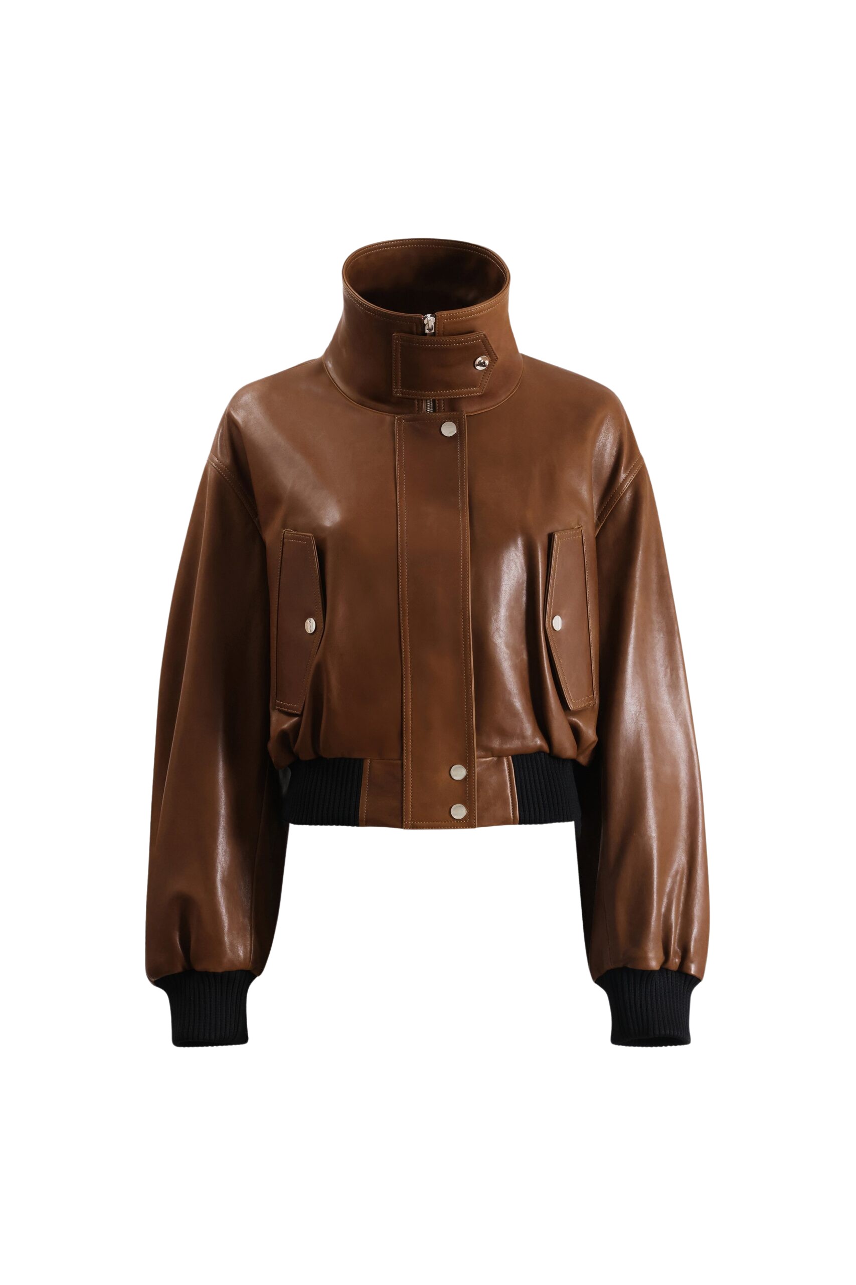 Nour Hammour Briar Cropped Bomber Jacket