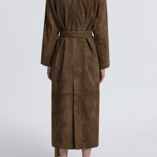 Nour Hammour Briona Luxurious Suede Coat, view 4