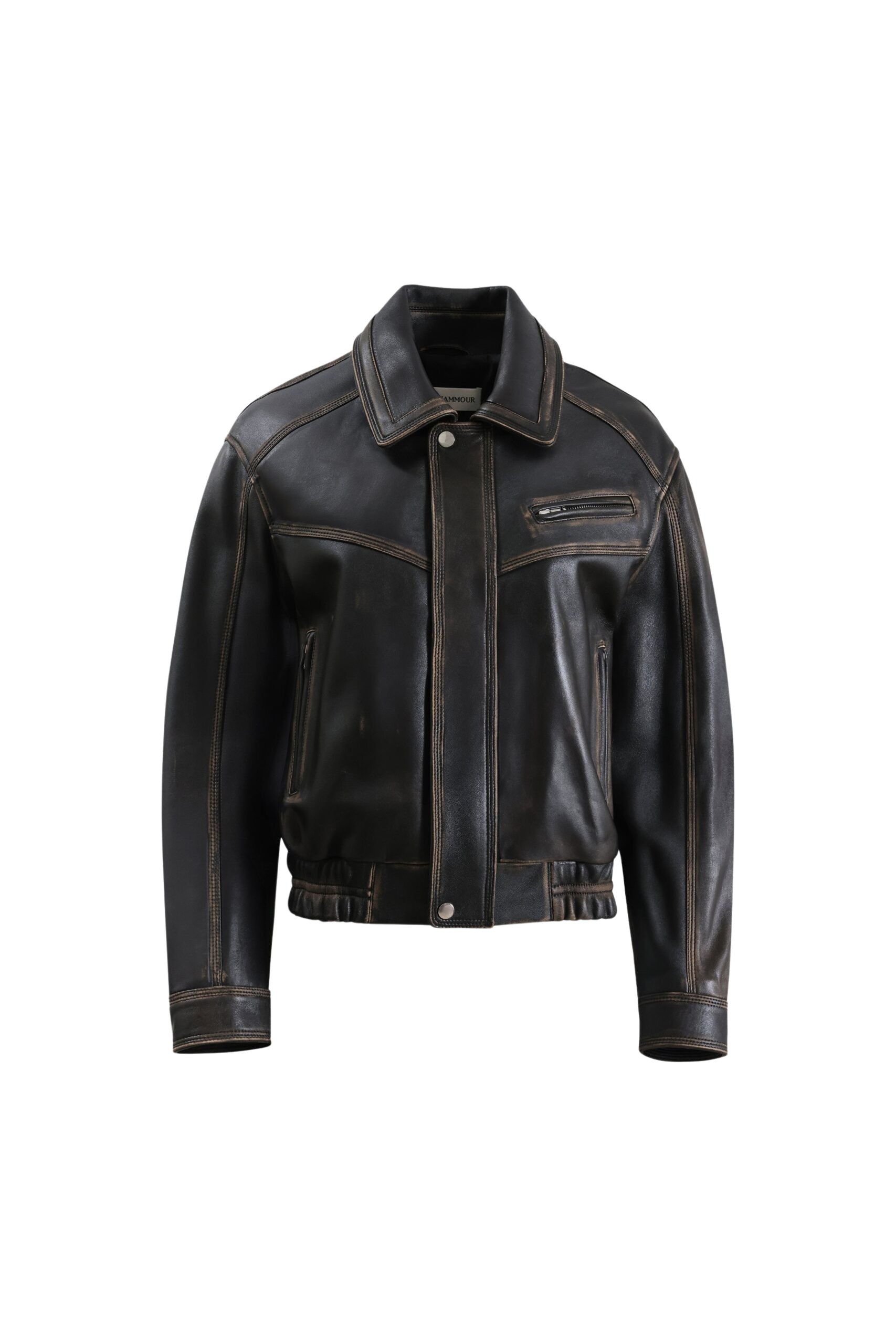 Nour Hammour Clint Cropped Bomber Jacket