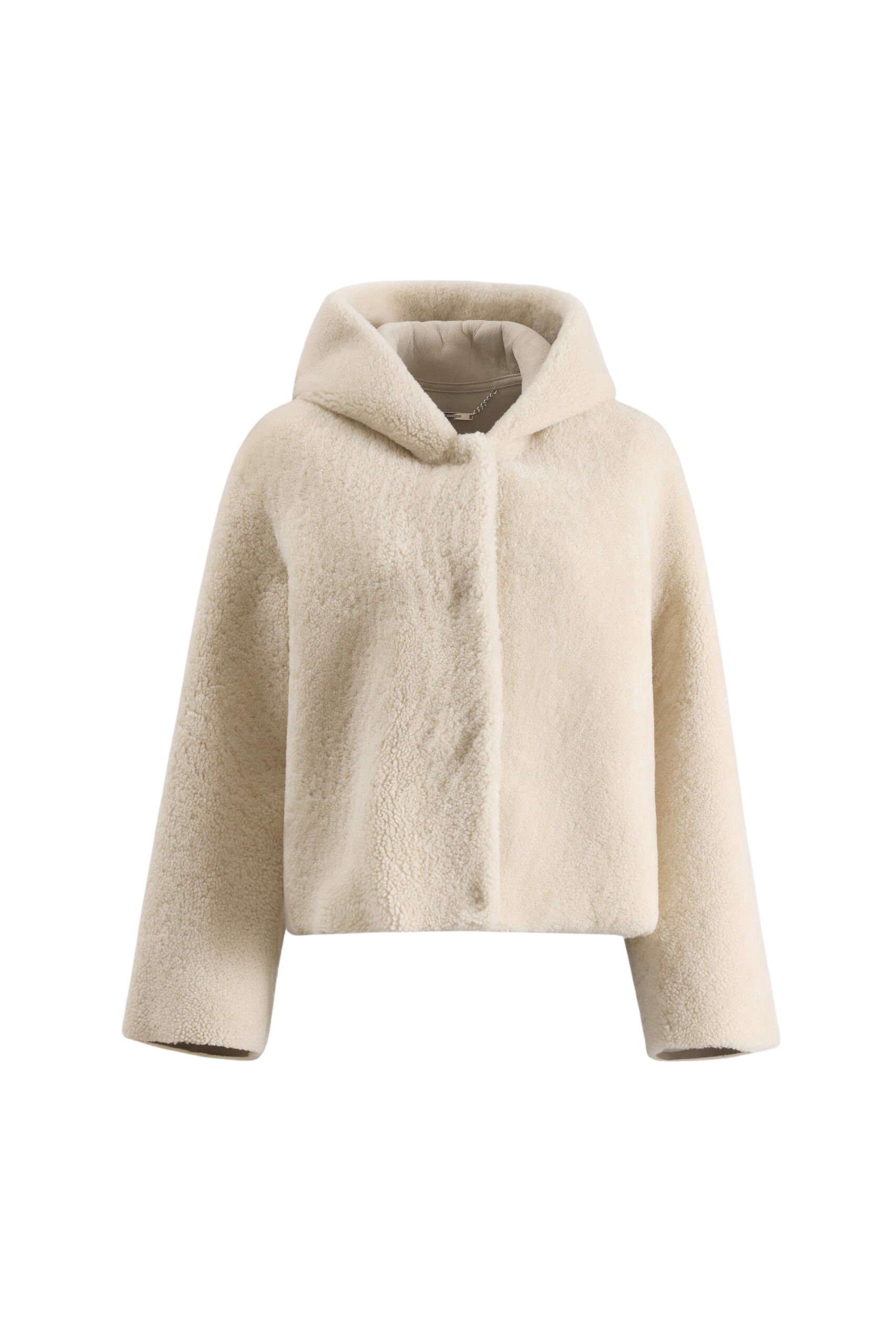 Nour Hammour Cooper Hooded Curly Shearling Jacket