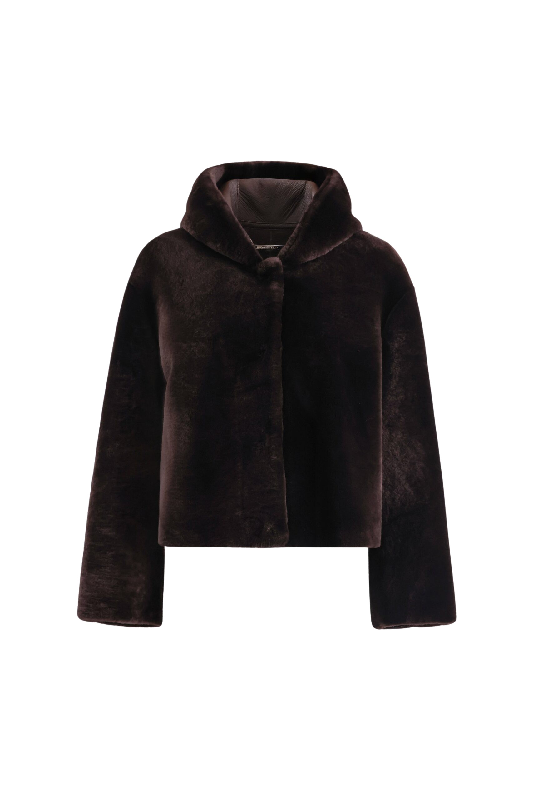 Nour Hammour Cooper Hooded Shearling Jacket