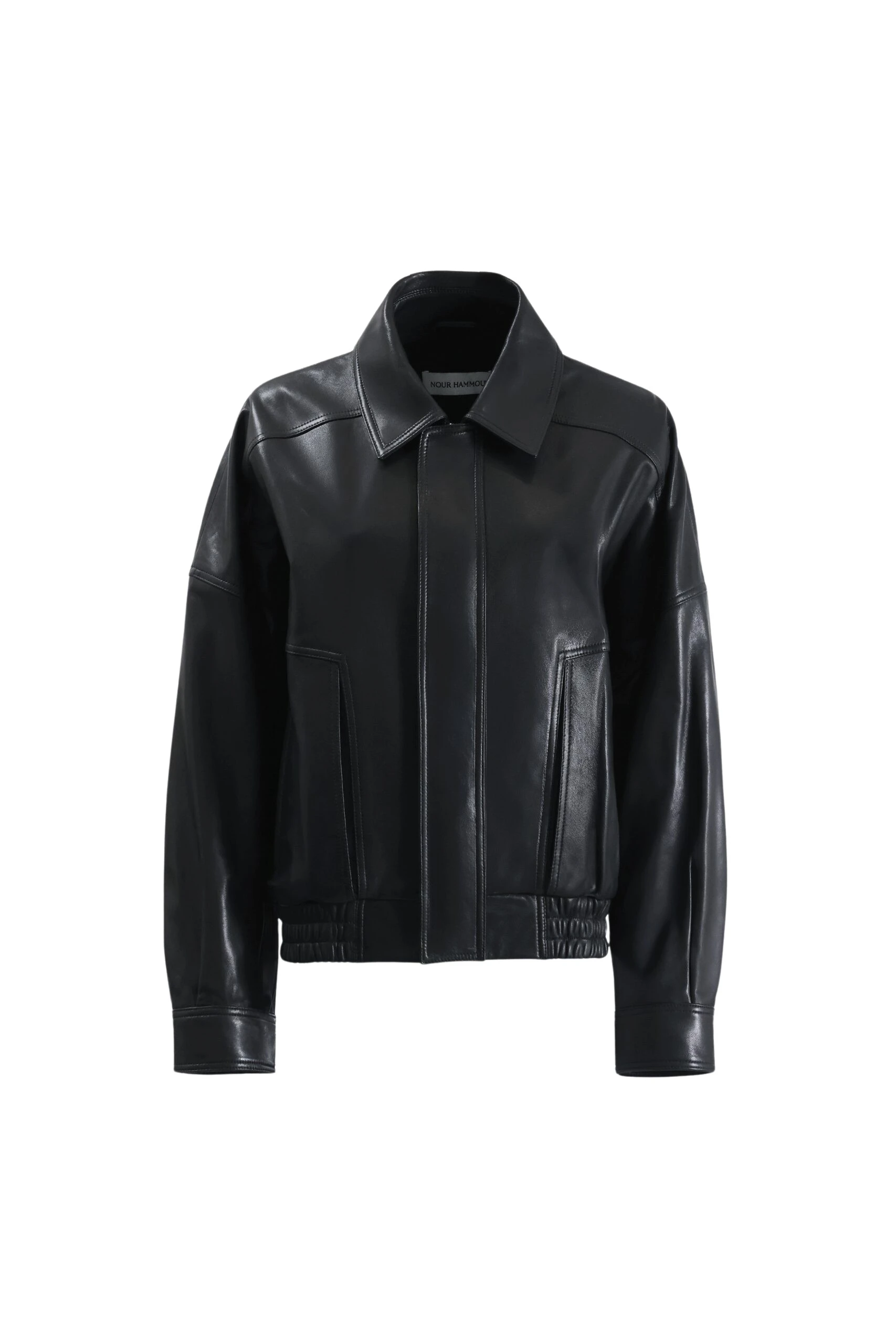 Nour-Hammour-Dalma-Relaxed-Leather-Jacket-scaled89806_nobg Nour Hammour Jackets luxury Clothing from Luxury Handbags Marketplace