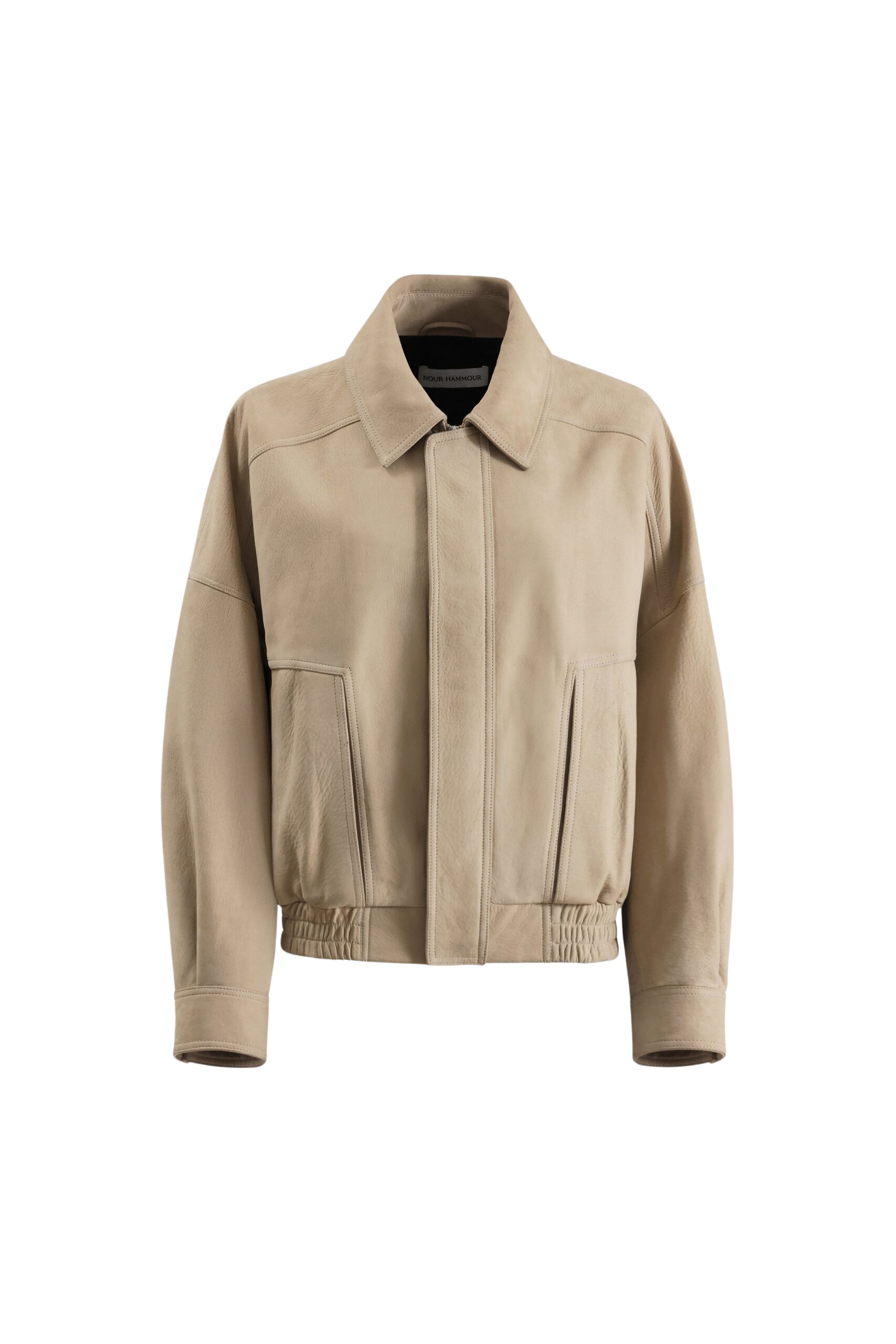 Nour Hammour Dalma Relaxed Suede Jacket
