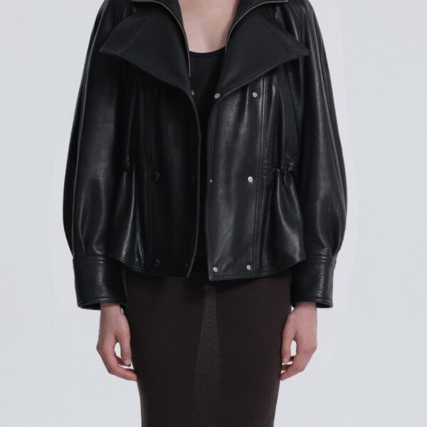 Nour Hammour Thalia Cropped Cinched Jacket, view 5