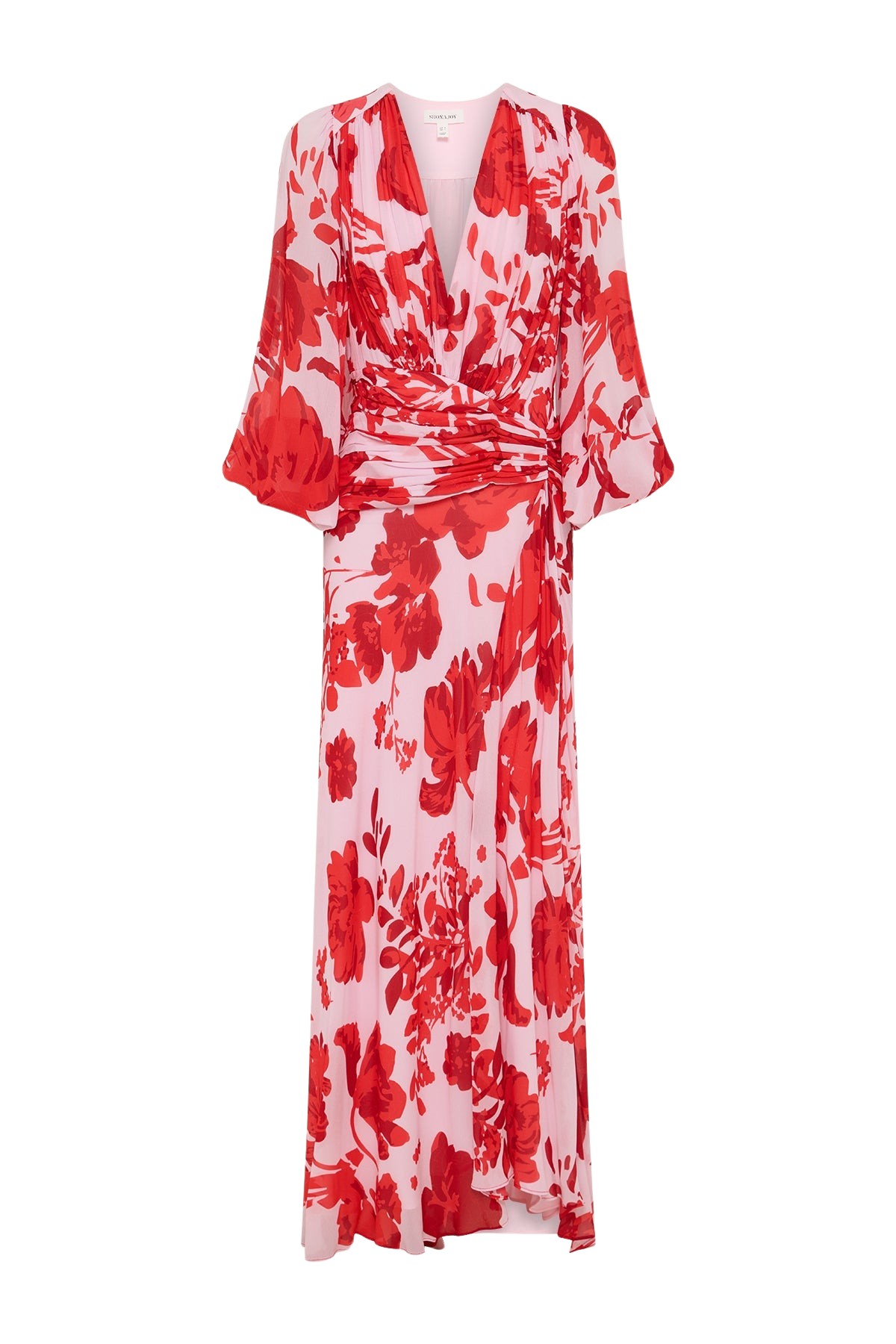 Shona Joy Aleyna Long Sleeve Ruched Maxi Dress