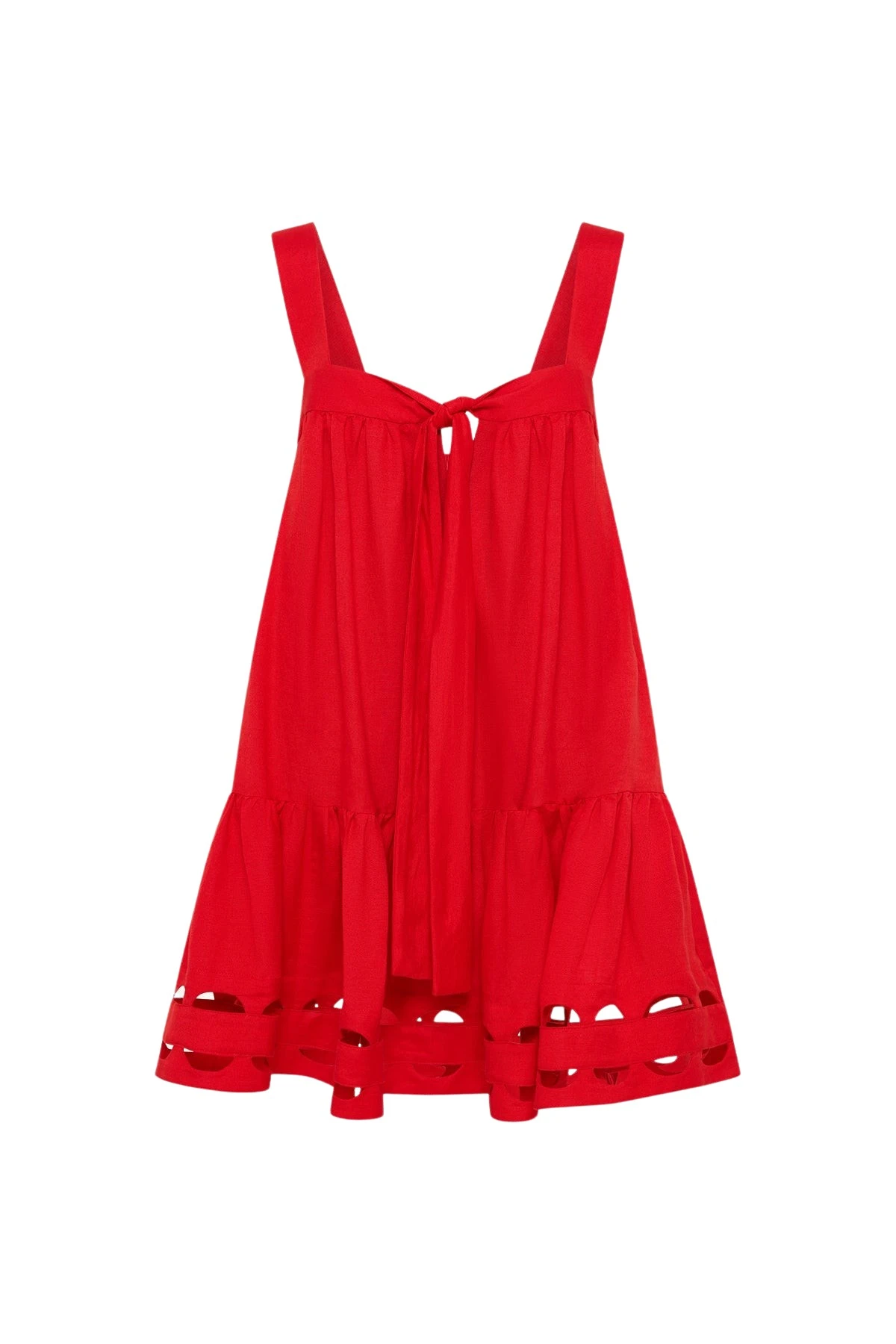 Shona-Joy-Birdie-Scallop-Tiered-Mini-Dress-2025-coveti21801_nobg Shona Joy Red Dresses luxury Clothing from Luxury Handbags Marketplace